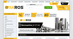 Desktop Screenshot of akros.cz